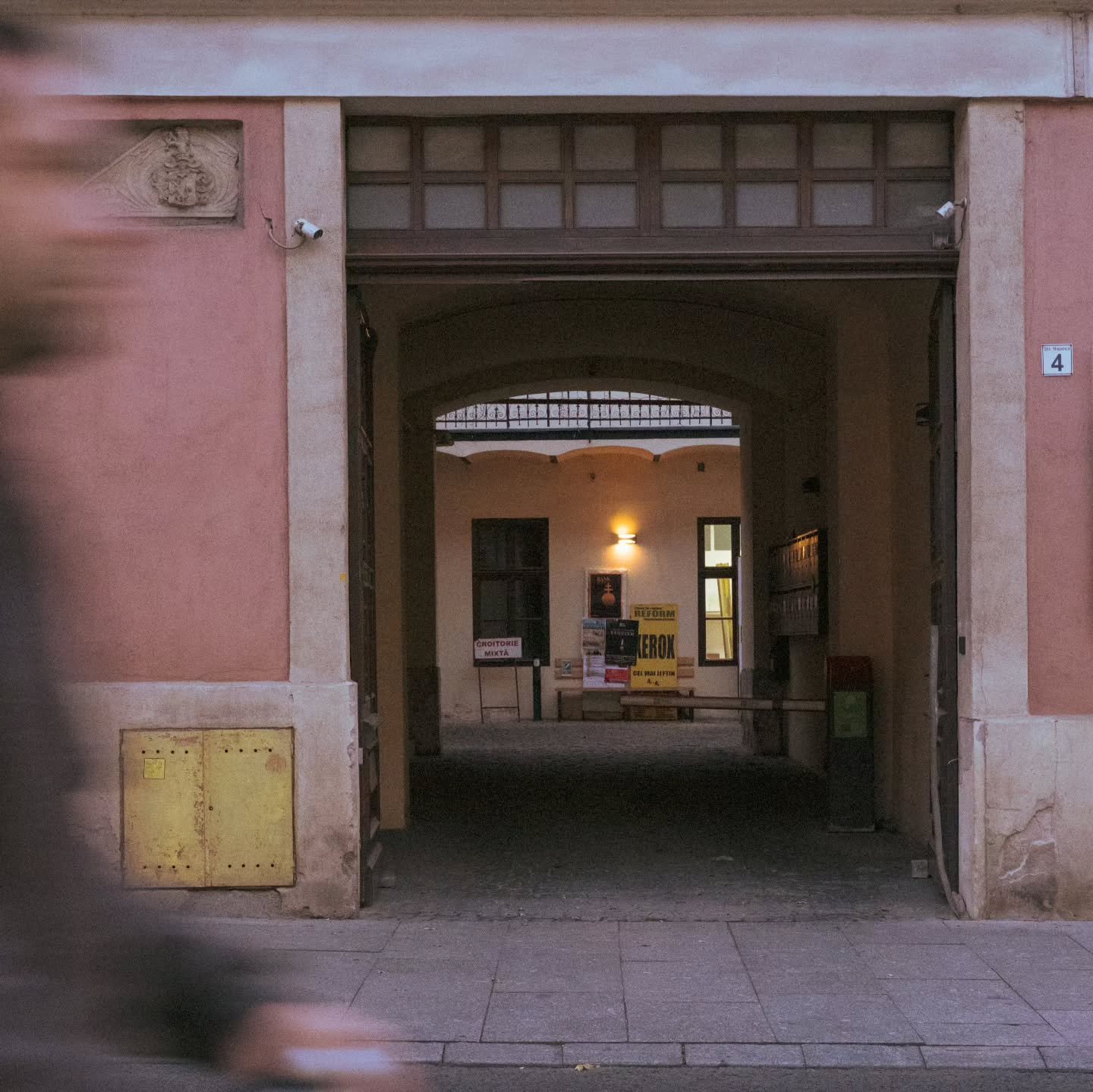 Blurred Cyclist on Napoca Street. 11th October 2024