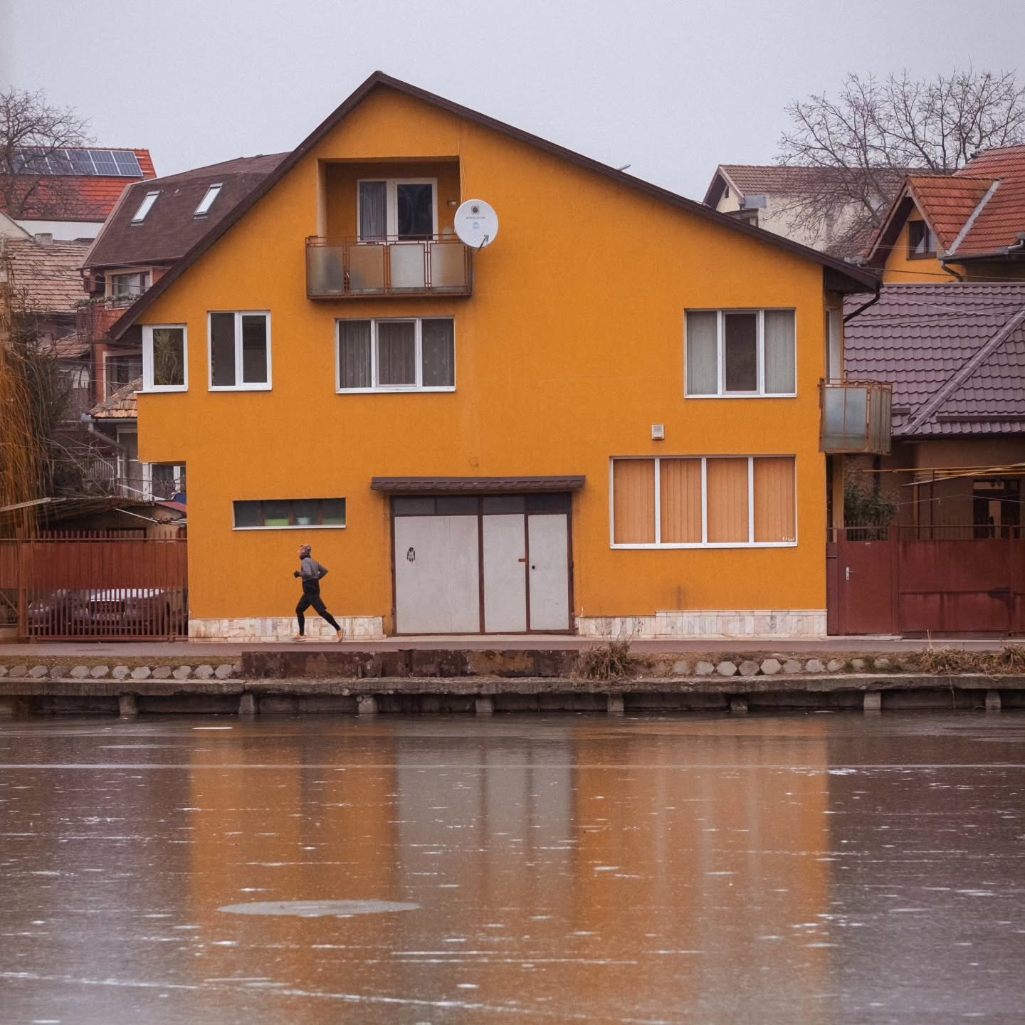 Runner in Iulius Park (18 January 2025, Cluj-Napoca)